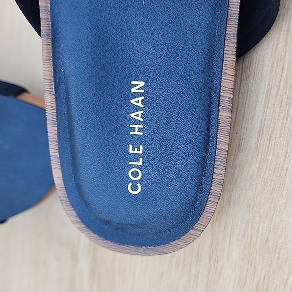 Cole Haan Women's Dark Blue Suede Mules Size 7B - Picture 10 of 12
